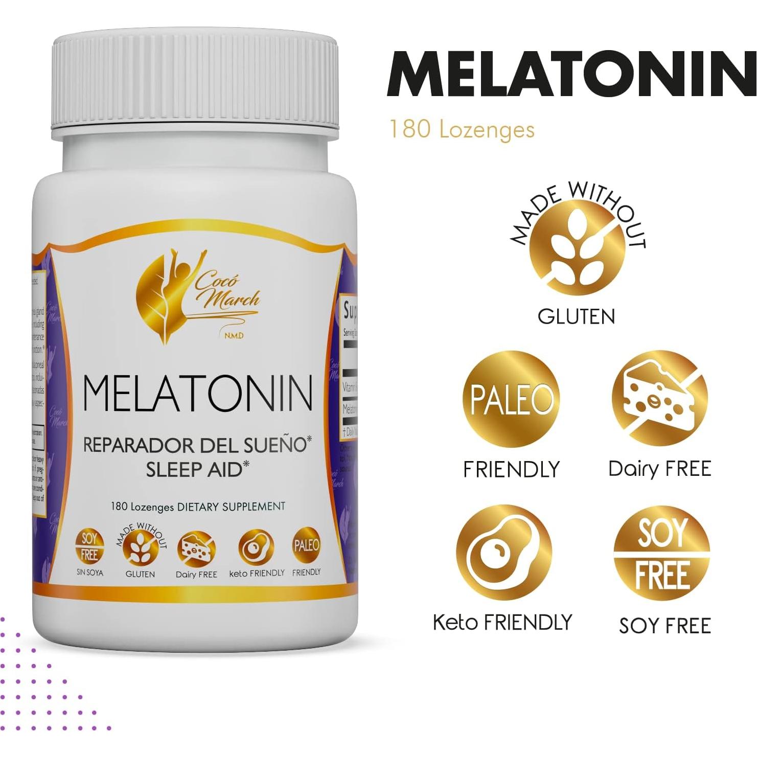 Melatonina Masticable Cocó March N.M.D 3 mg 180 Pastillas