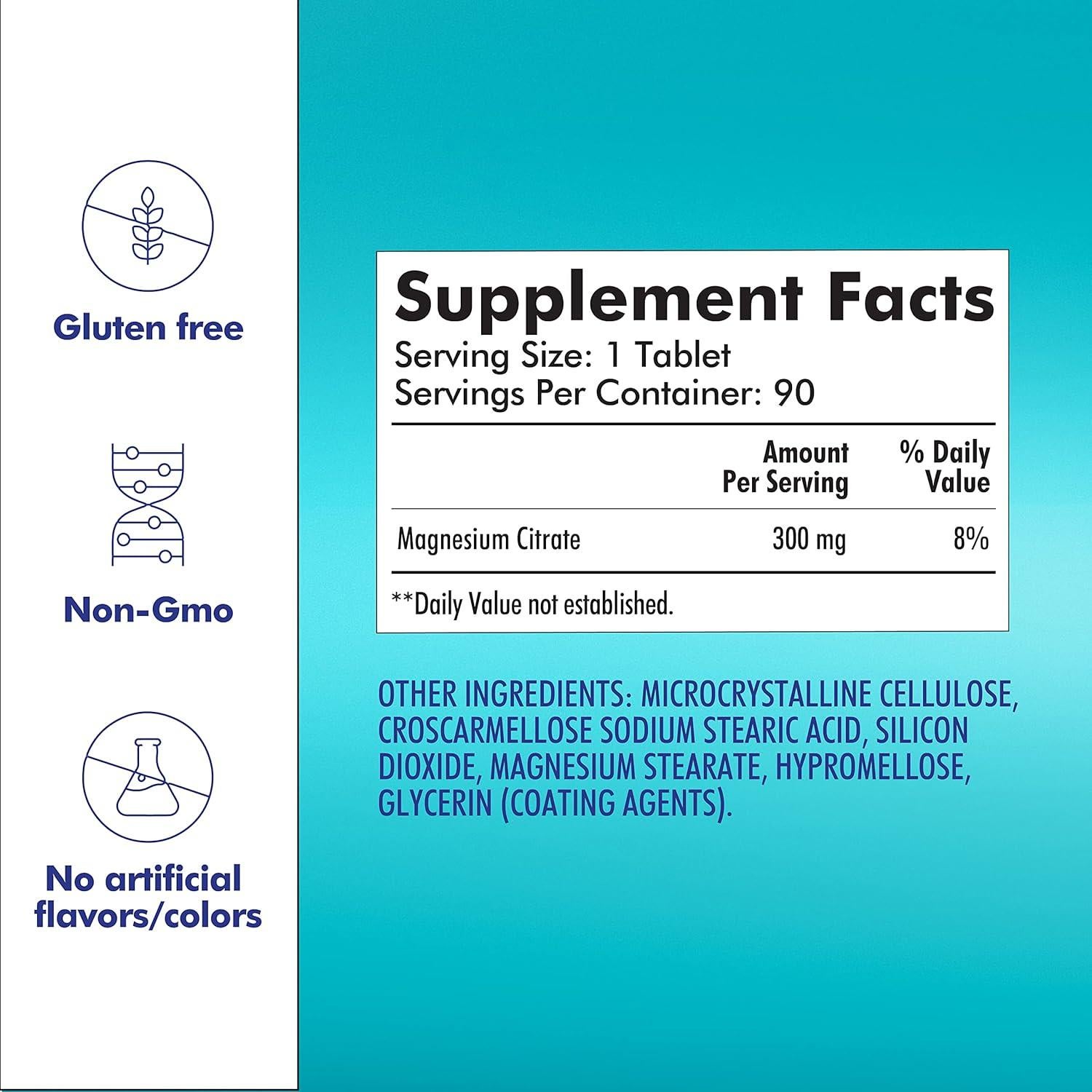 Suplemento Dietético Santo Remedio Magnesio 300 mg 90 Tabletas