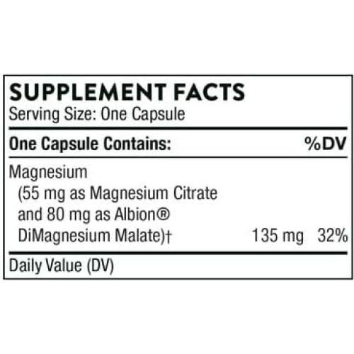 Suplemento de Magnesio CitraMate Thorne - 90 Cápsulas
