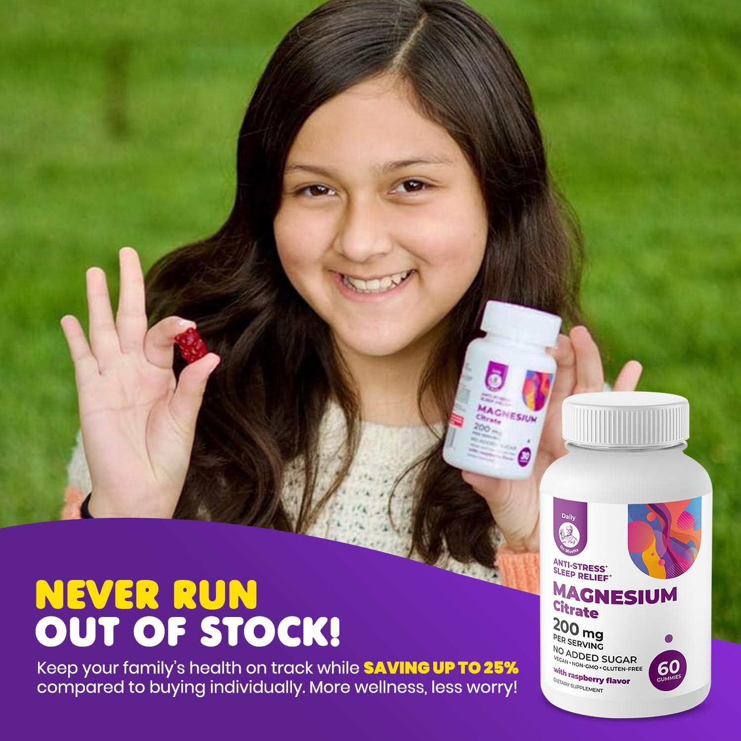 Gomas de Magnesio Calm Dr. Moritz para Niños y Adultos 60 Unidades