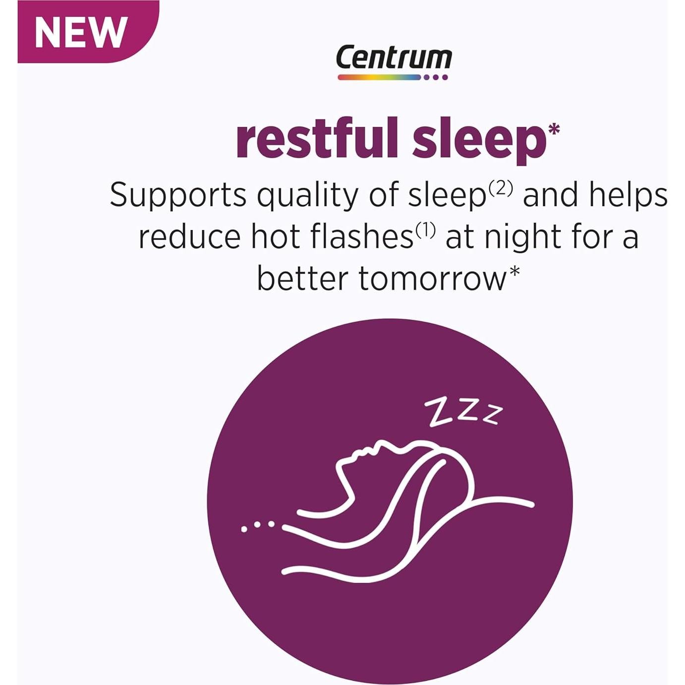 Tabletas Centrum Sueño Tranquilo Menopausia 28 Unidades