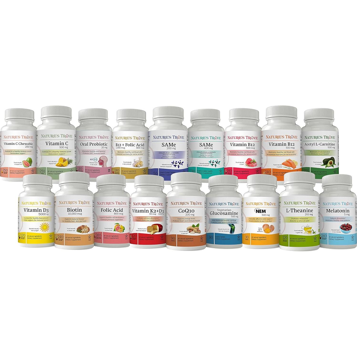 L-Theanine 200mg Nature's Trove - 120 Cápsulas Vegetarianas