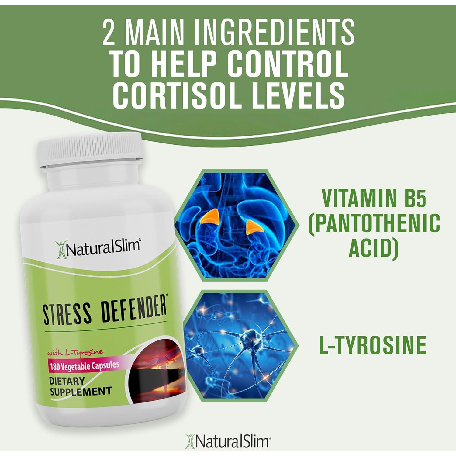 Suplemento NaturalSlim Alivio Estrés 180 Cápsulas Vegetales