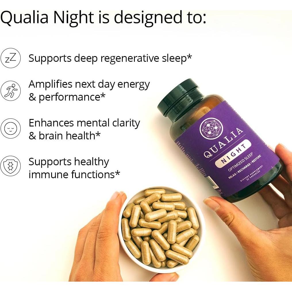 Suplemento para el Sueño Qualia Noche Neurohacker 117g Vegano