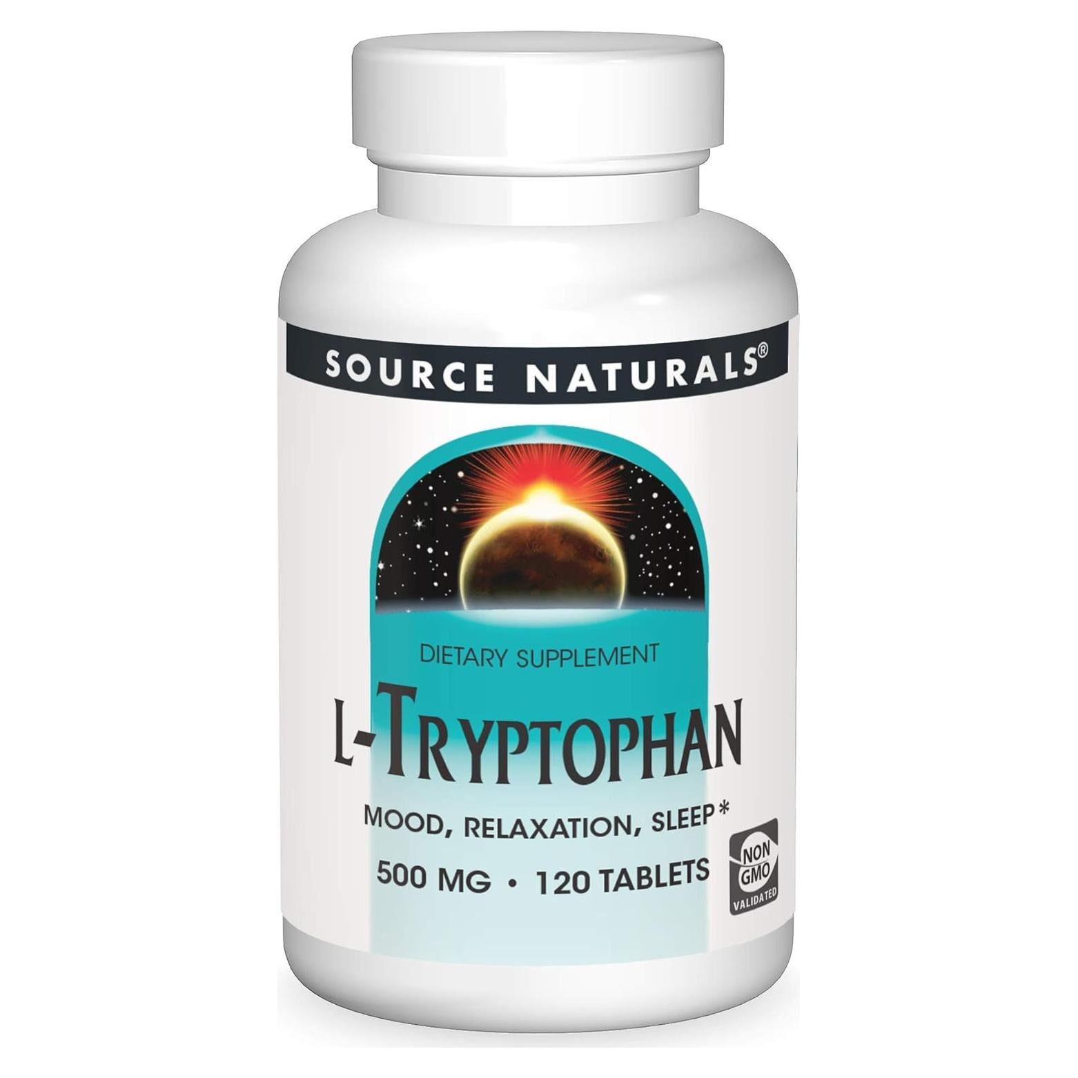 L-Triptófano Source Naturals 500mg - 120 Tabletas para Sueño
