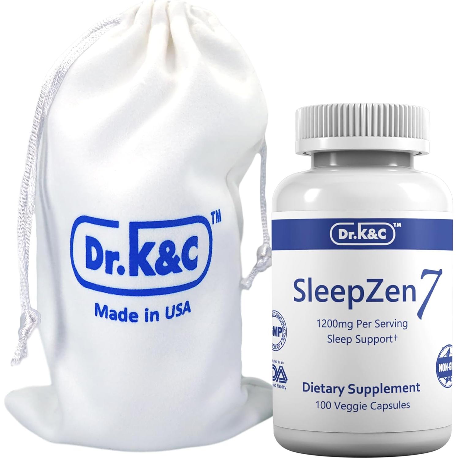 Suplemento para Dormir Dr.K&C SleepZen7 200 Cápsulas 1200 mg