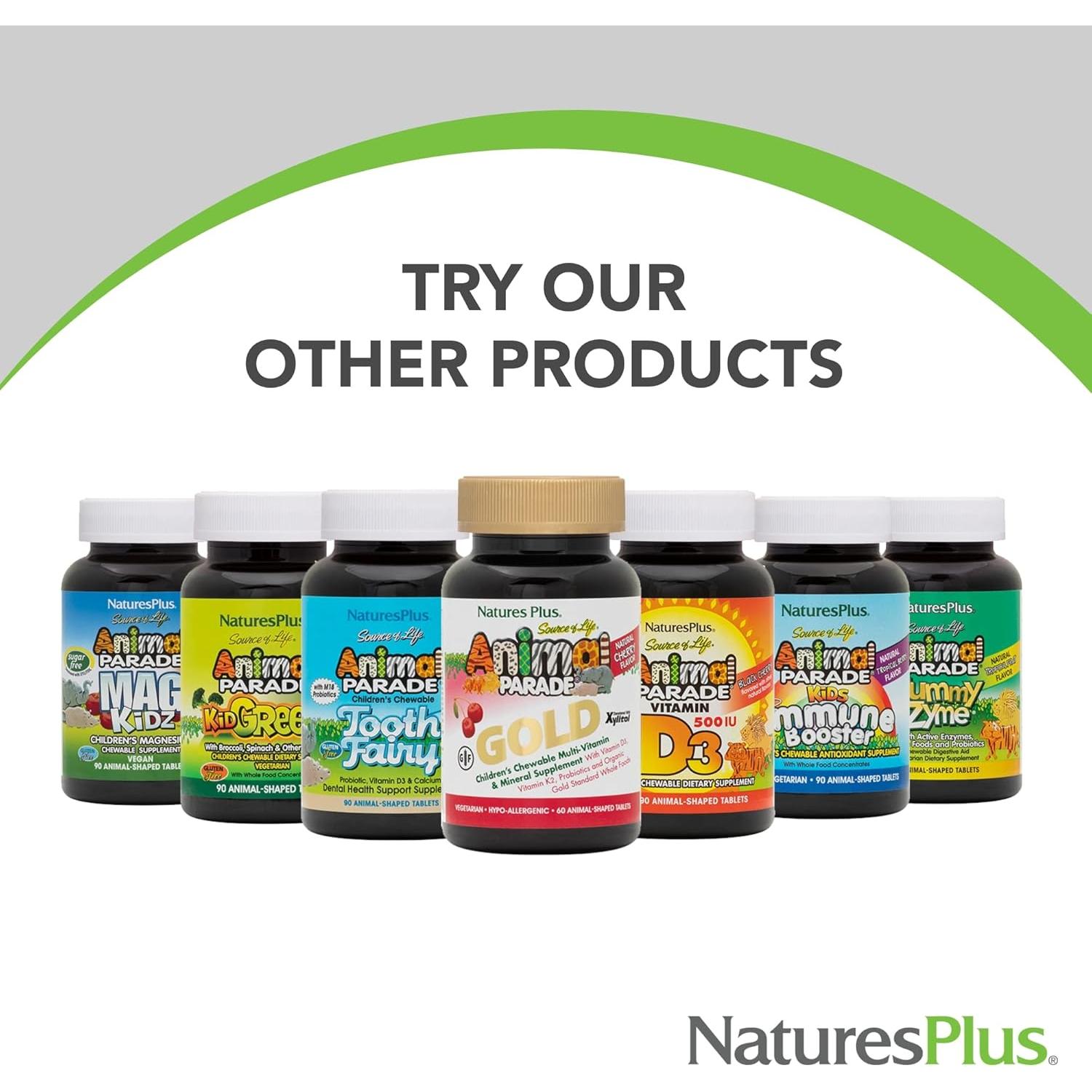 Suplemento de Magnesio para Niños NaturesPlus 90 Tabletas Masticables