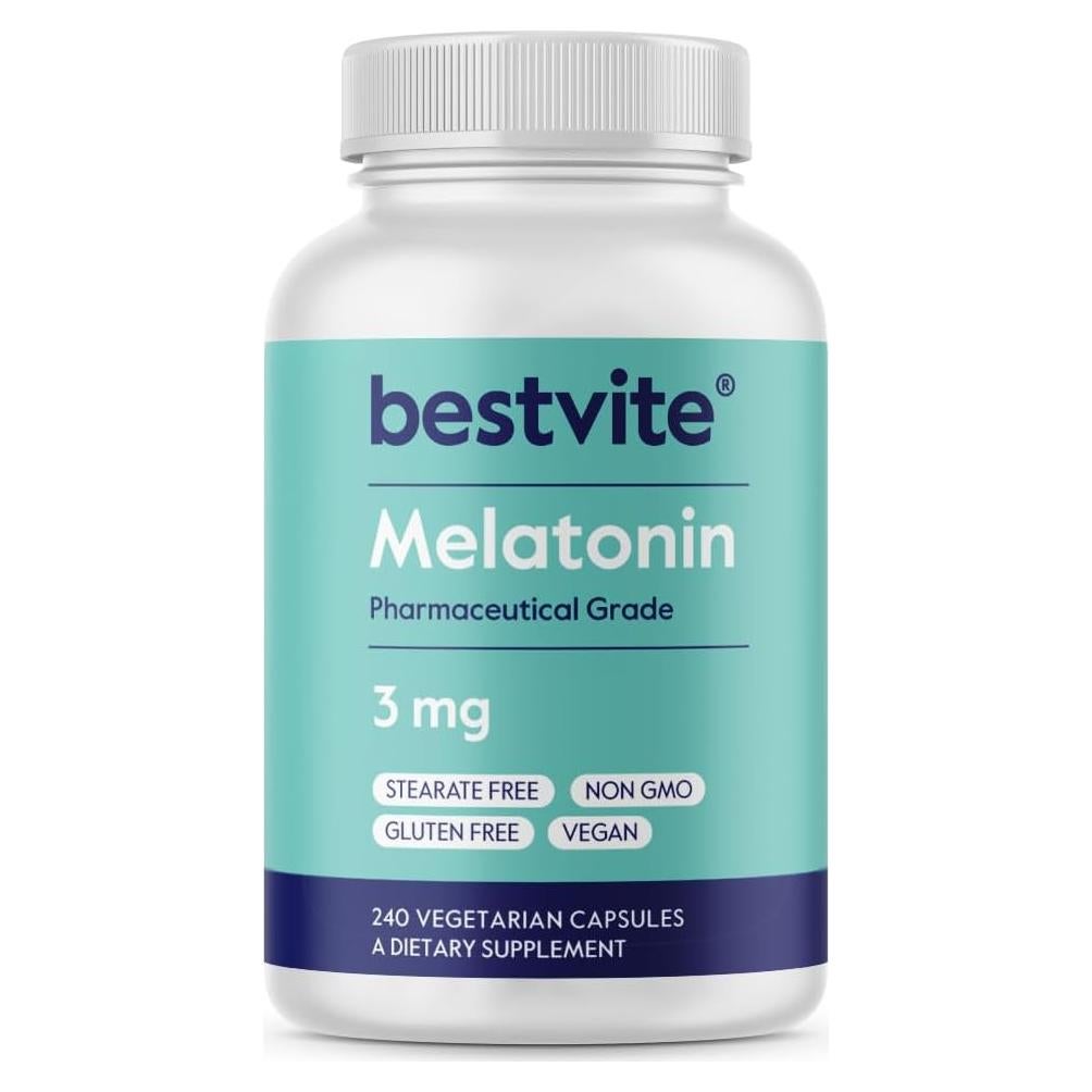 Melatonina 3mg Bestvite 240 Cápsulas Veganas Sin Gluten