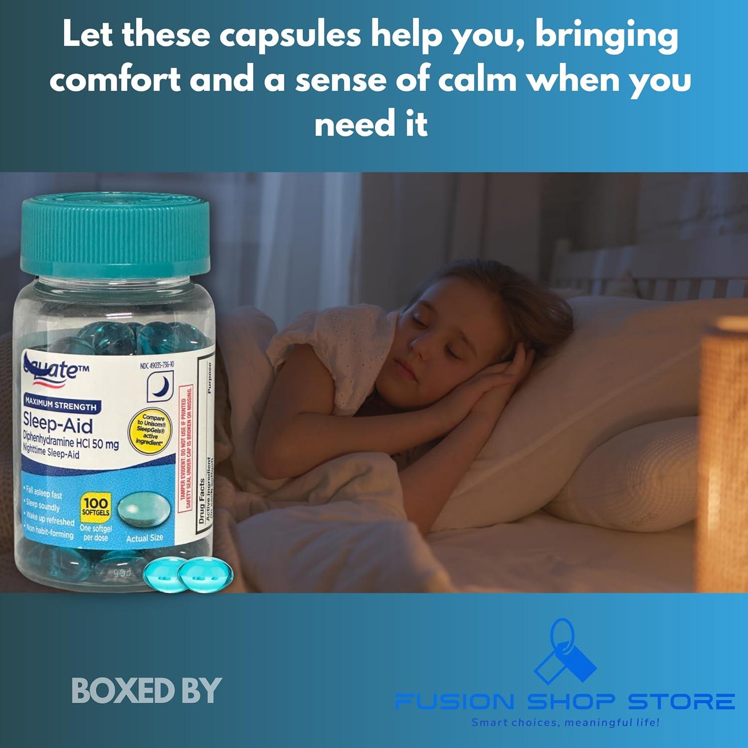 Diphenhidramina 50mg Equate Gelatinas Blandas 100ct