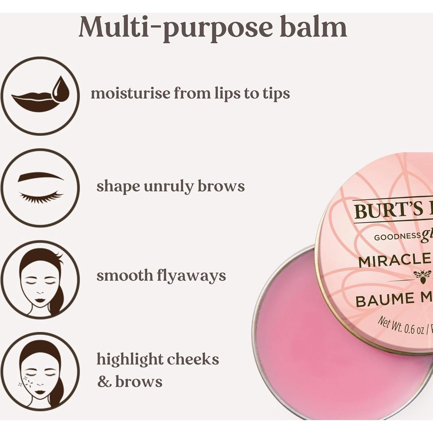 Bálsamo Milagroso Burt's Bees 17g - Hidratante Multiusos Natural