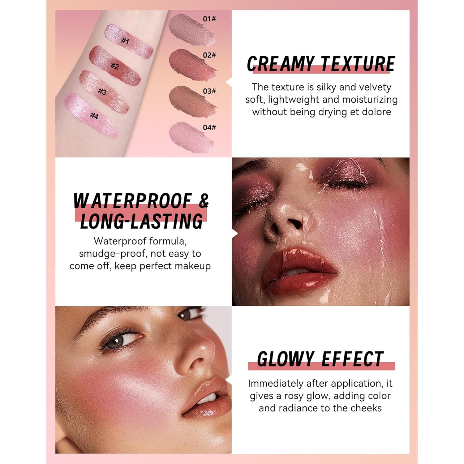 Bálsamo Facial Brillante Lestpola 70g - Tinte Hidratante 04 Camelia Rosa