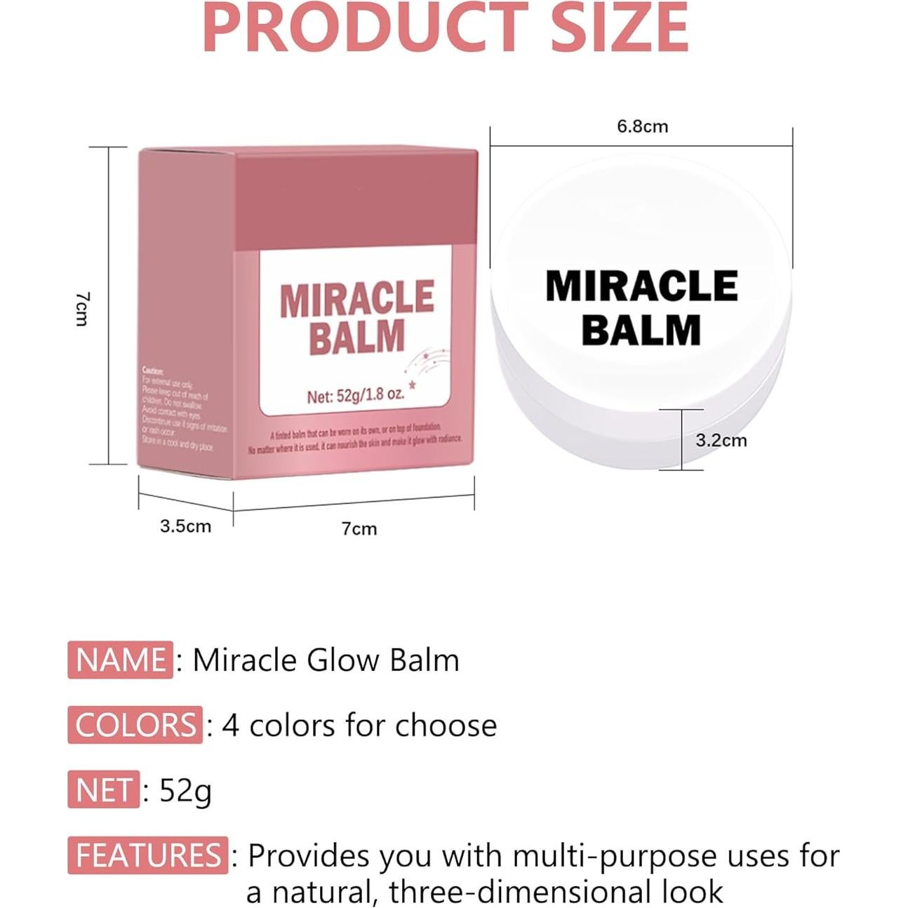 Bálsamo Facial Brillante Lestpola 70g - Tinte Hidratante 04 Camelia Rosa