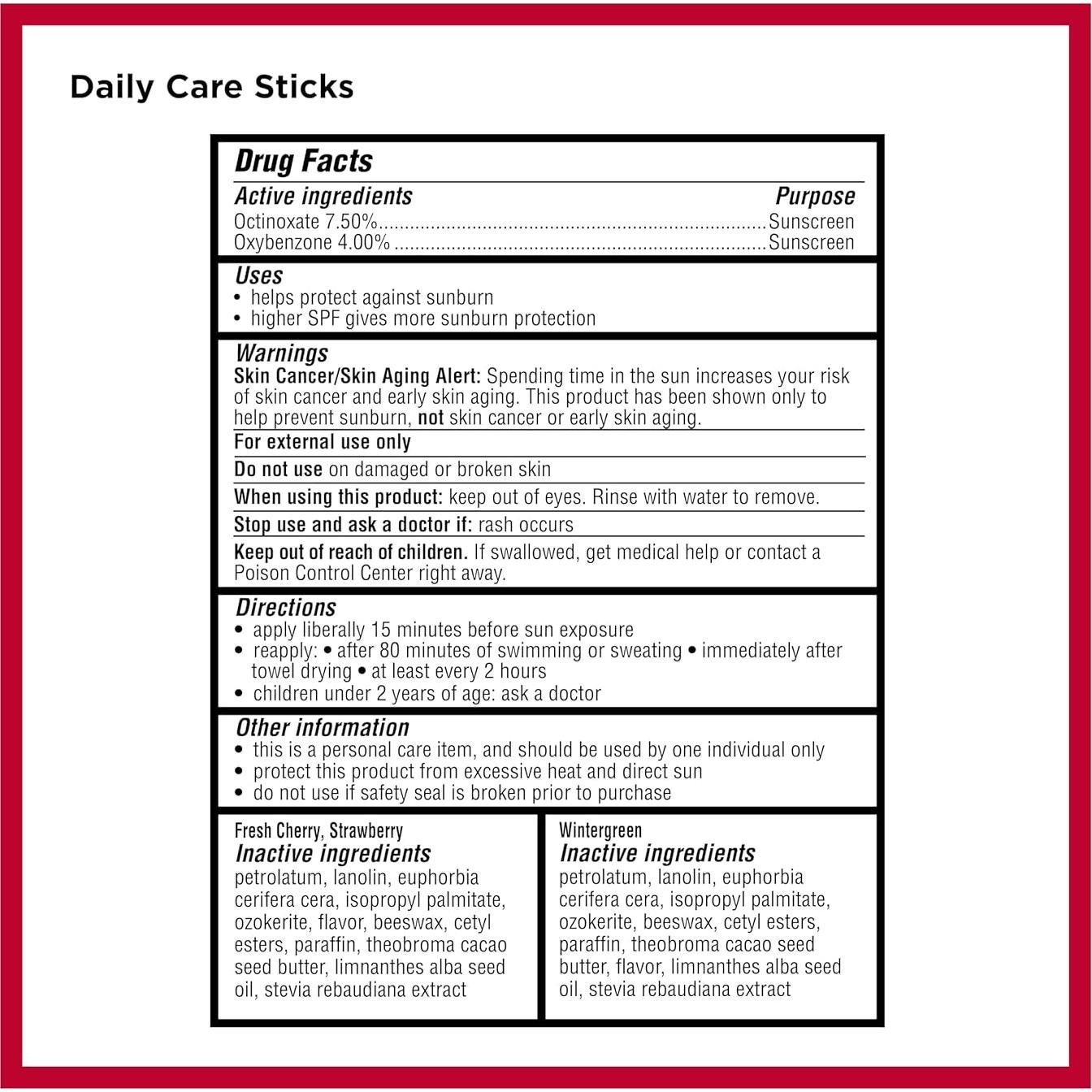 Bálsamo Labial Hidratante Carmex Daily Care SPF 15 - 9 Unidades