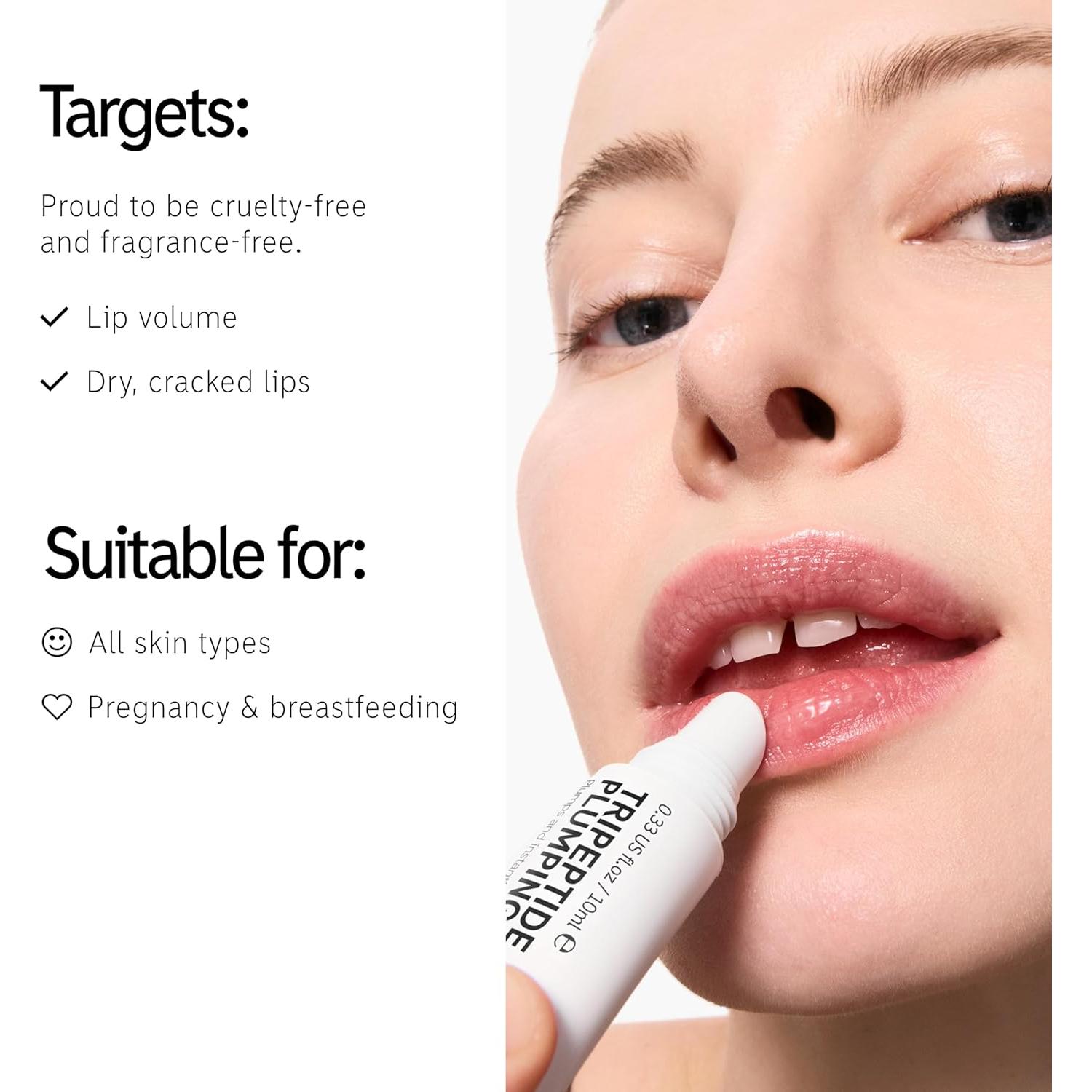 Bálsamo Labial Plumpante El INKEY List - Tripeptidos 40g