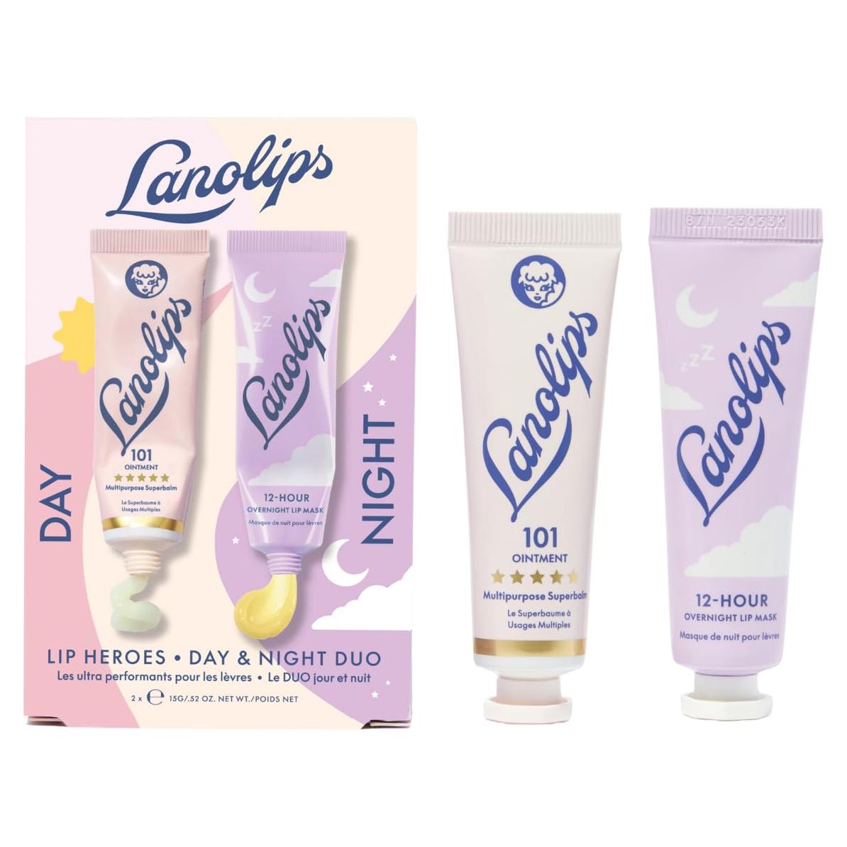 Lanolips 101 Balsamo Labial y Mascarilla Nocturna - Kit 2 Unidades