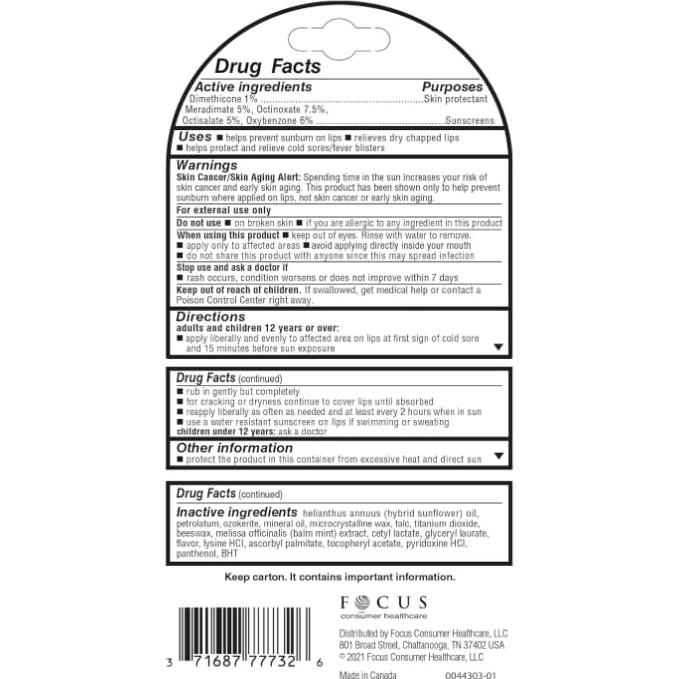 Bálsamo Labial Herpecin L 2.83g con SPF30 y Lisina