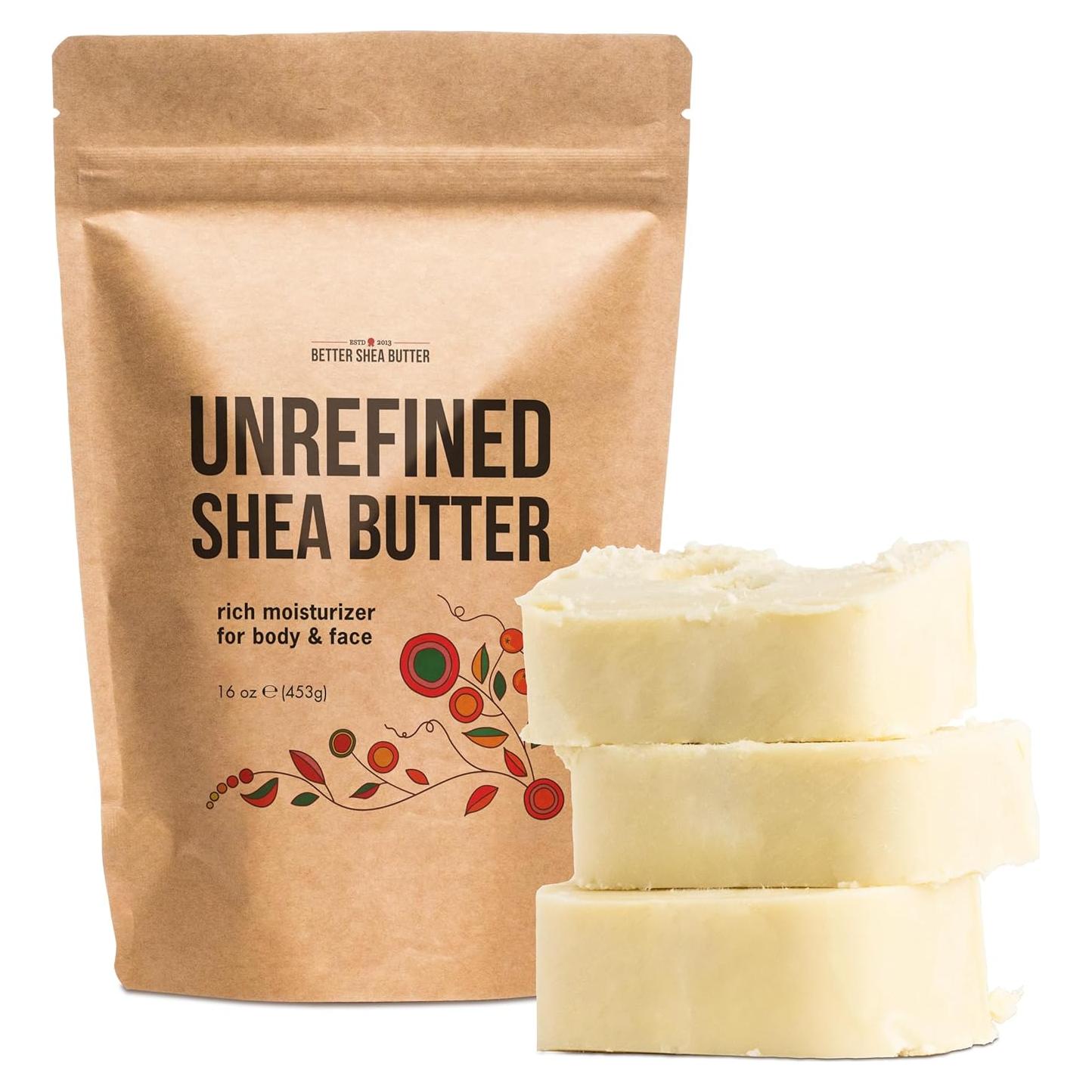 Manteca de Karité Cruda 100% Pura 454g - Hidratante Natural