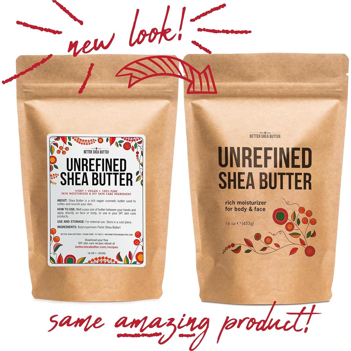 Manteca de Karité Cruda 100% Pura 454g - Hidratante Natural