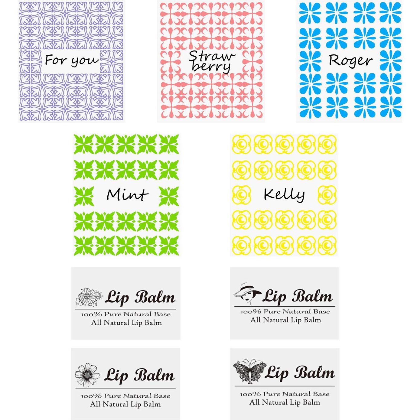 Kare & Kind Kit Tubos de Bálsamo Labial DIY 50 Piezas 5 Colores