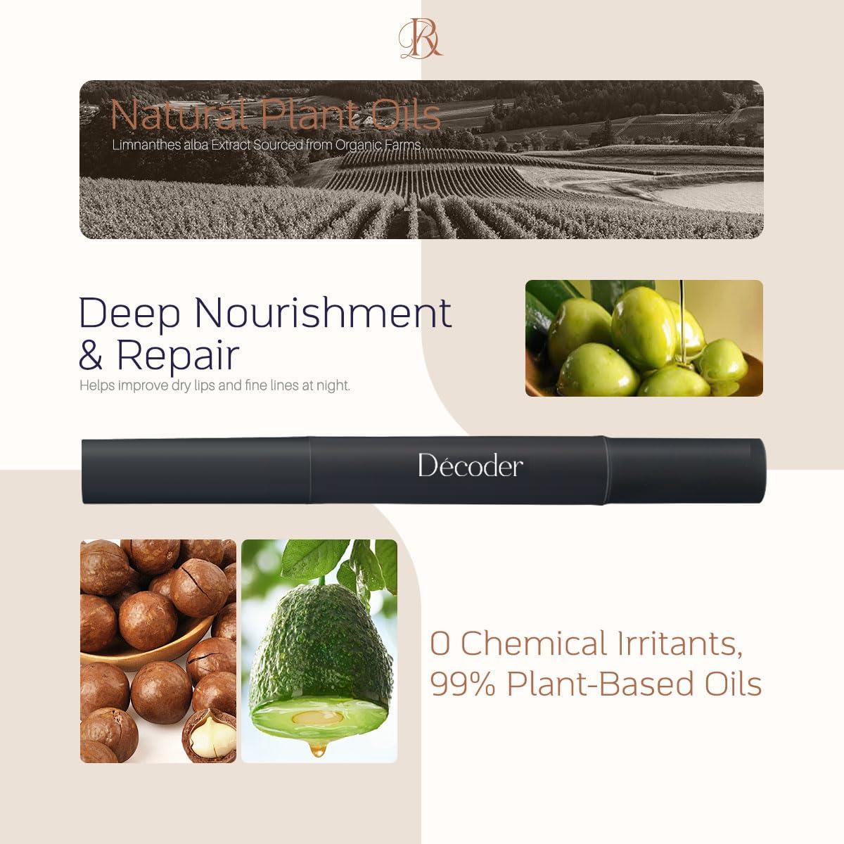 Aceite Labial Nocturno Decoder - 5% Pantenol, 1.42g