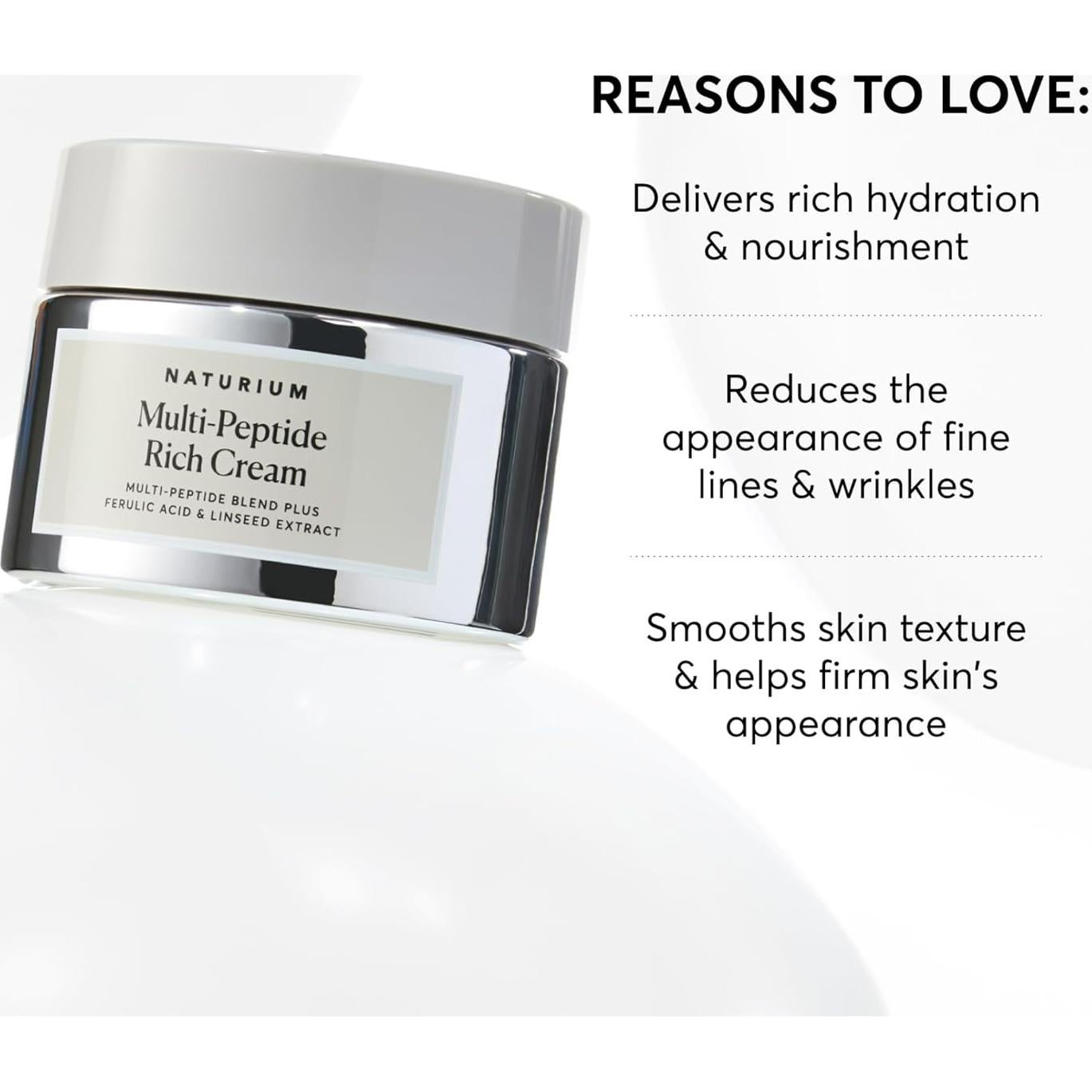 Crema Hidratante Multi-Péptidos Naturium 48g - Antiarrugas Vegana