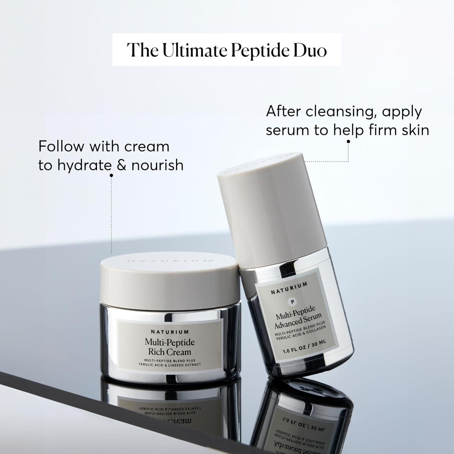 Crema Hidratante Multi-Péptidos Naturium 48g - Antiarrugas Vegana