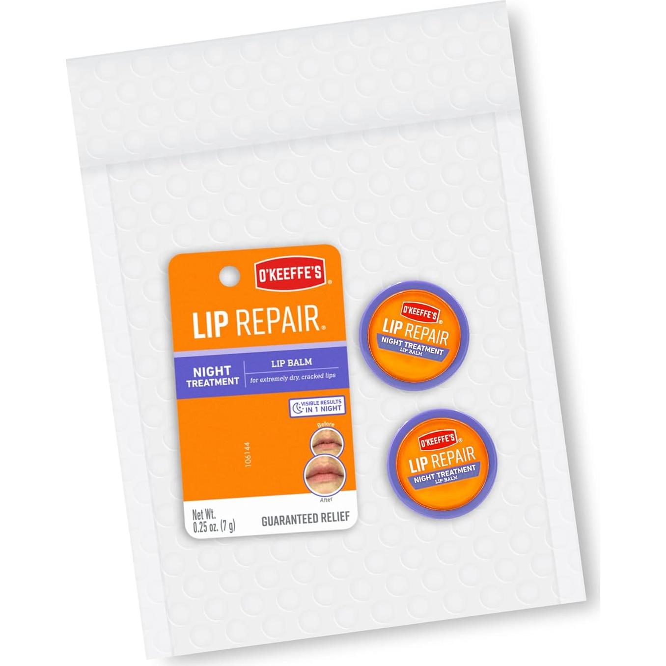Bálsamo Labial O'Keeffe's Tratamiento Nocturno 2 Paquete 7g