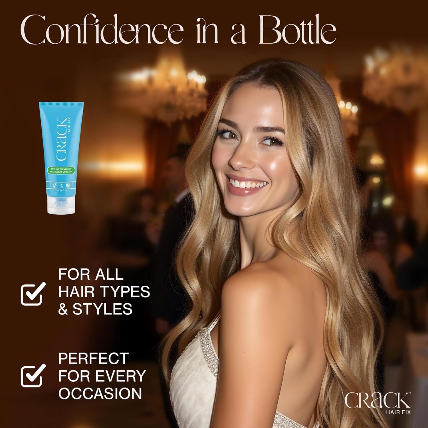 Crema de Estilo Crack Hair Fix 21.26 g - Anti-Frizz Sin Enjuague