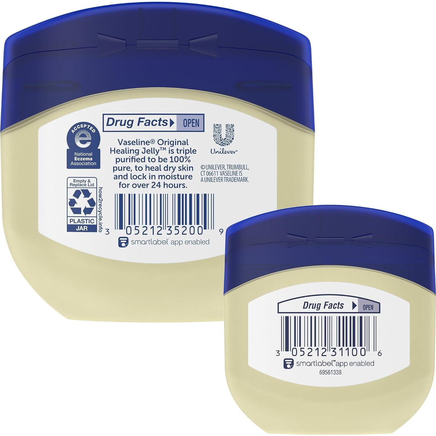 Gel de Petróleo Vaseline Original 212g y 49.6g - Hipoalergénico