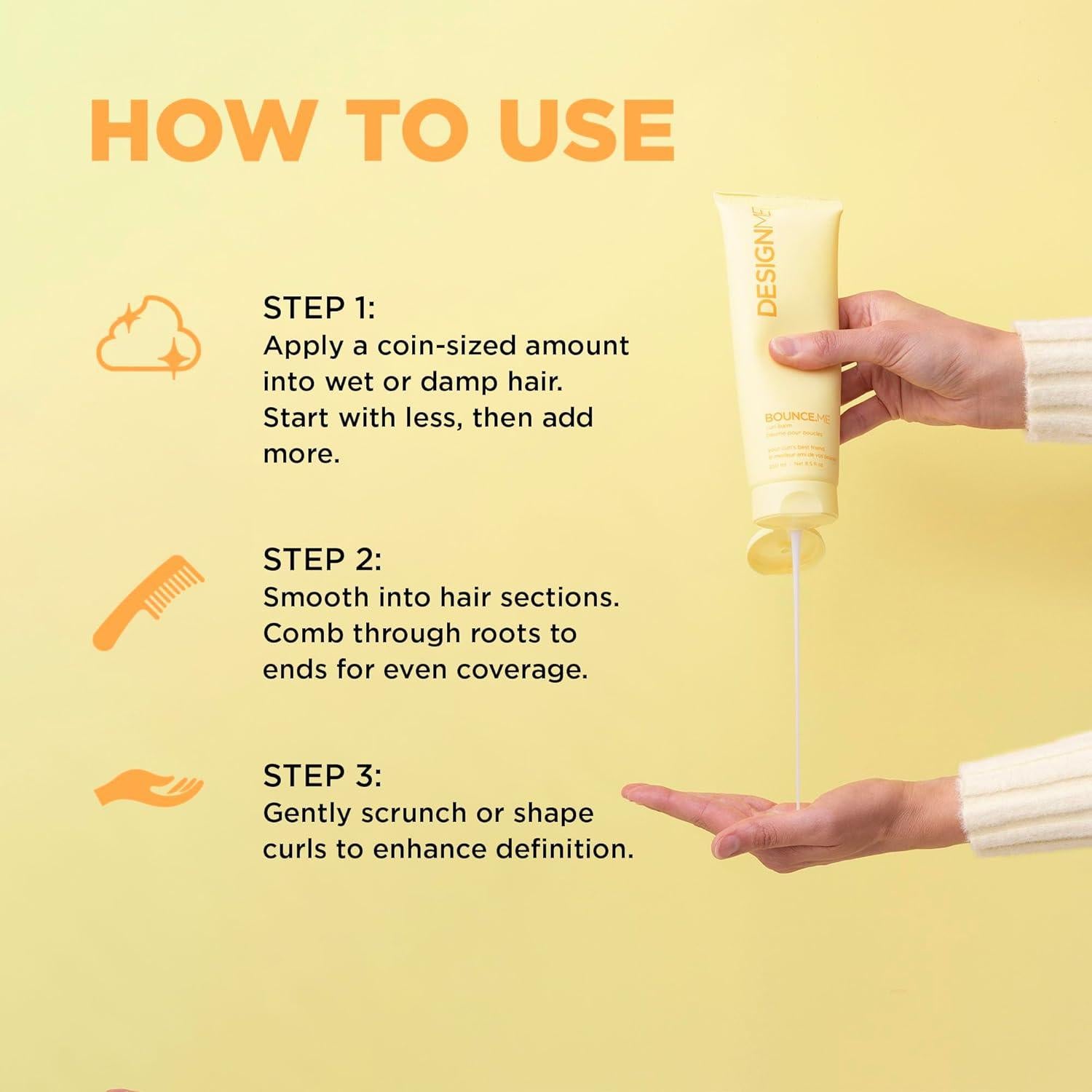 Bálsamo para Cabello Rizado Design.Me BOUNCE.ME 255g