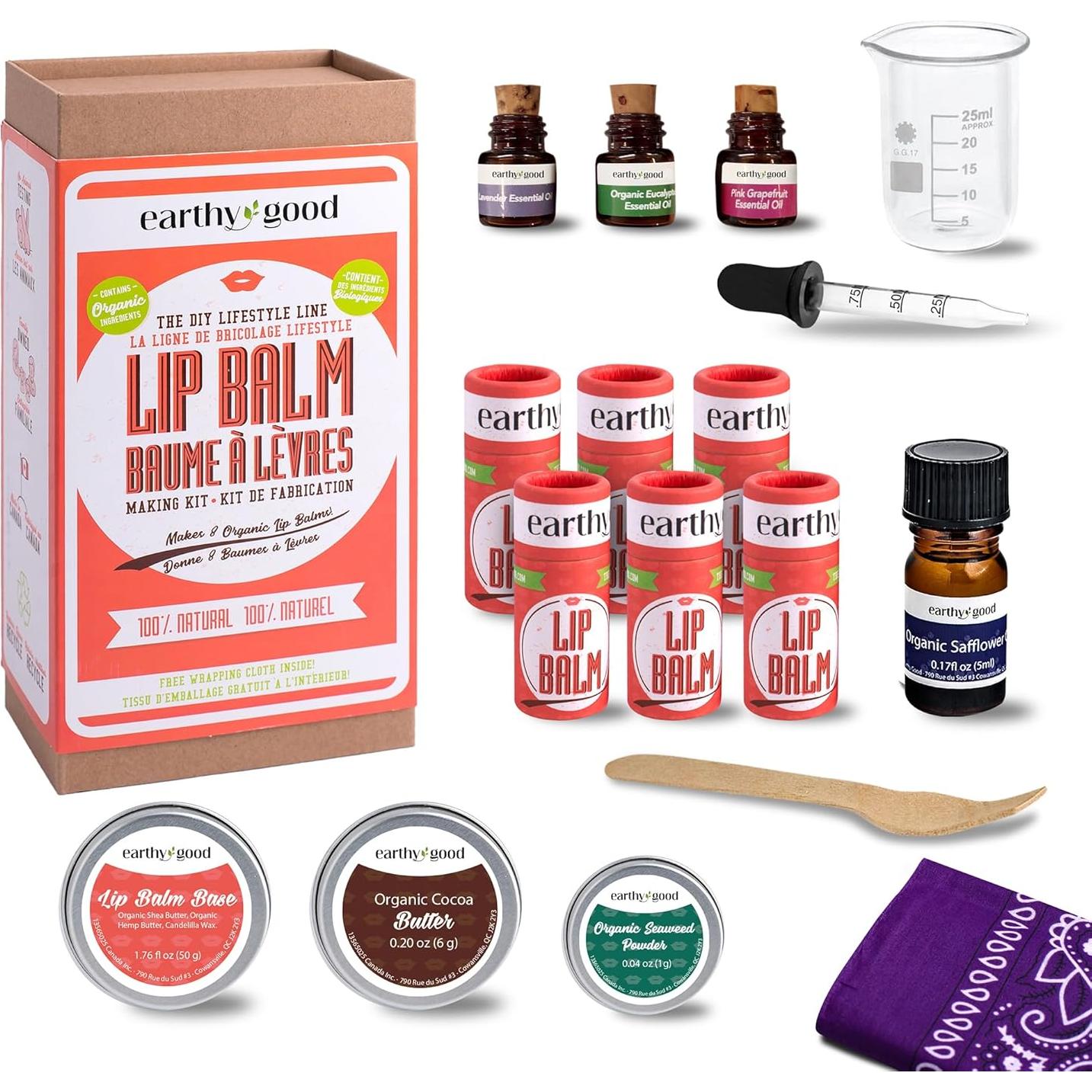 Kit de Fabricación de Bálsamo Labial Kiss Naturals - 8 Unidades