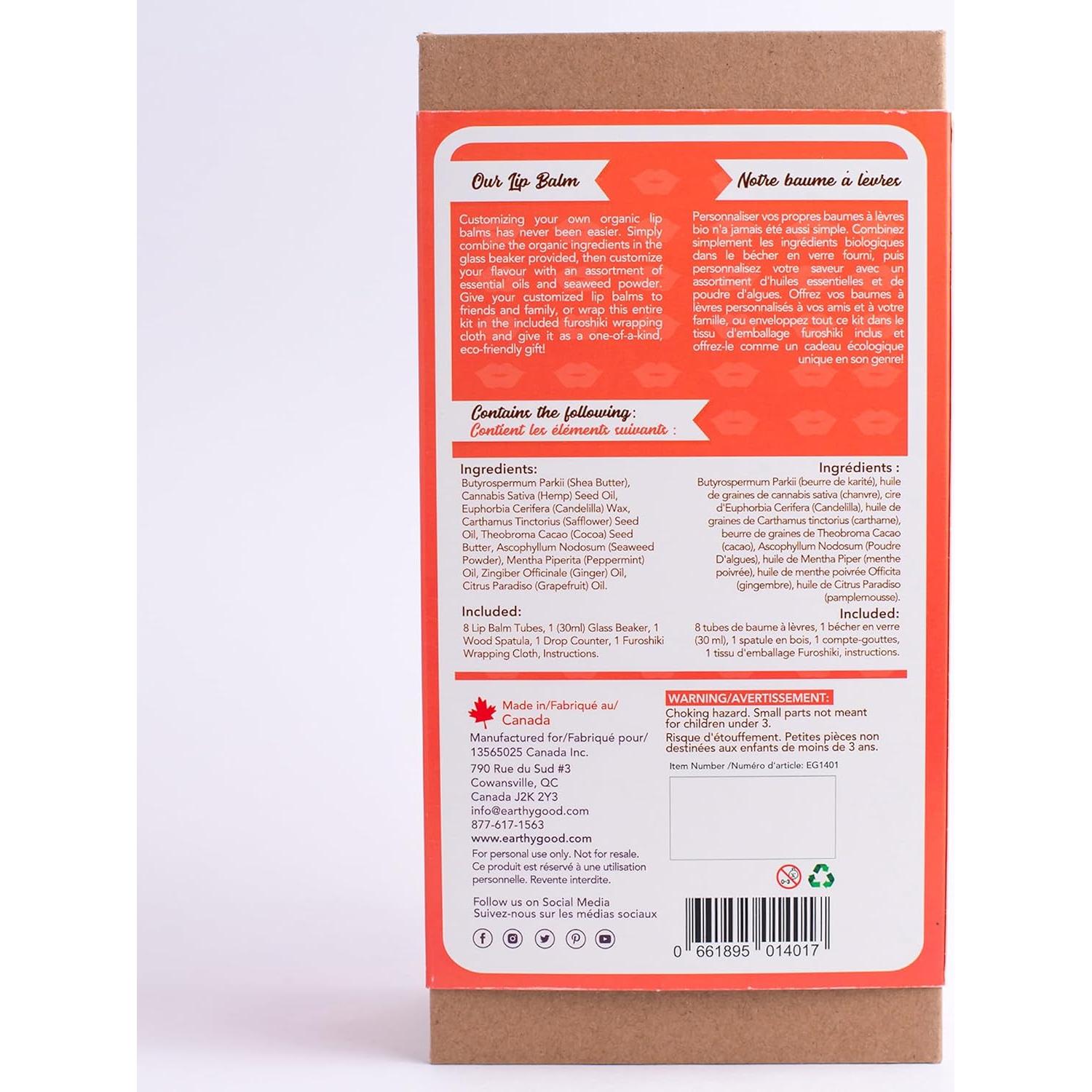 Kit de Fabricación de Bálsamo Labial Kiss Naturals - 8 Unidades