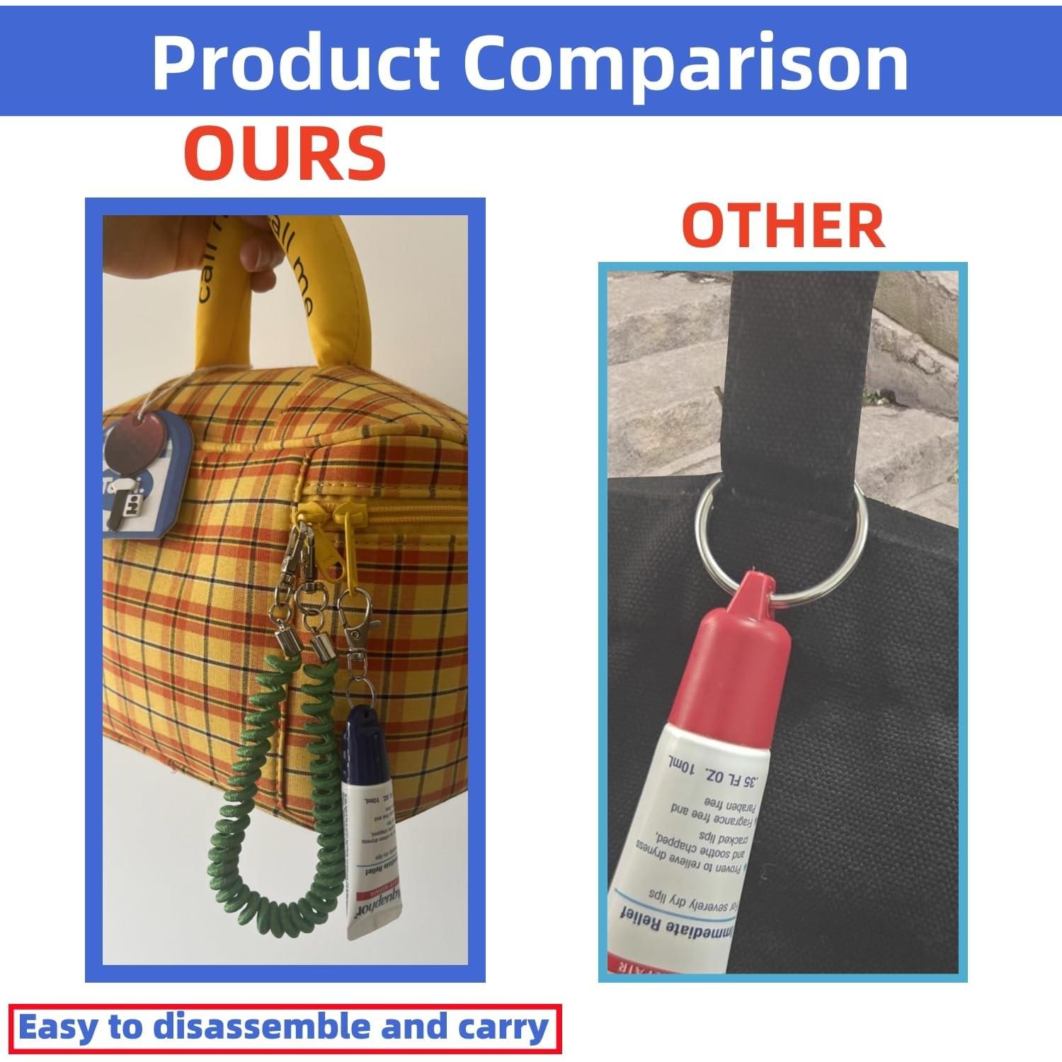 Soporte de llavero para bálsamo labial Aquaphor y Jack Black