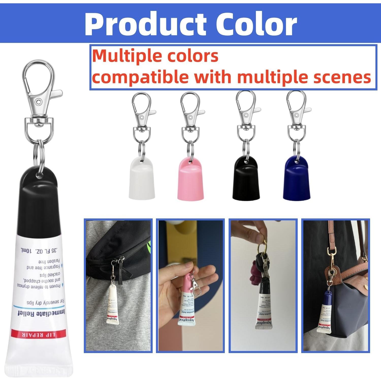 Soporte de llavero para bálsamo labial Aquaphor y Jack Black