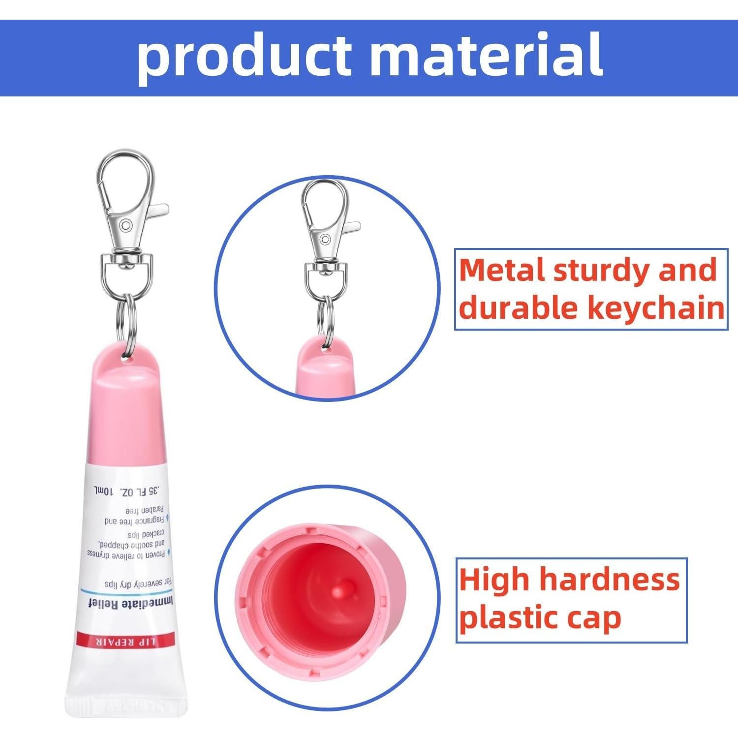 Soporte de llavero para bálsamo labial Aquaphor y Jack Black