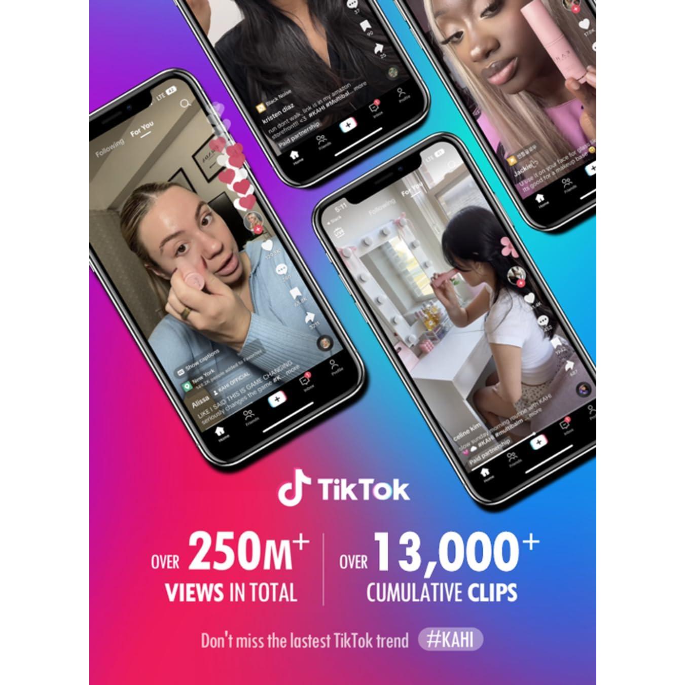 KAHI Multi Balm Max Daily Face Moisturizer + Aqua Korean Sunblock Stick | All-in-One Hydrating Lip, Eye, Neck Cream, Make Up Base & Face Mist Moisture Stick (0.30 fl oz, EA)