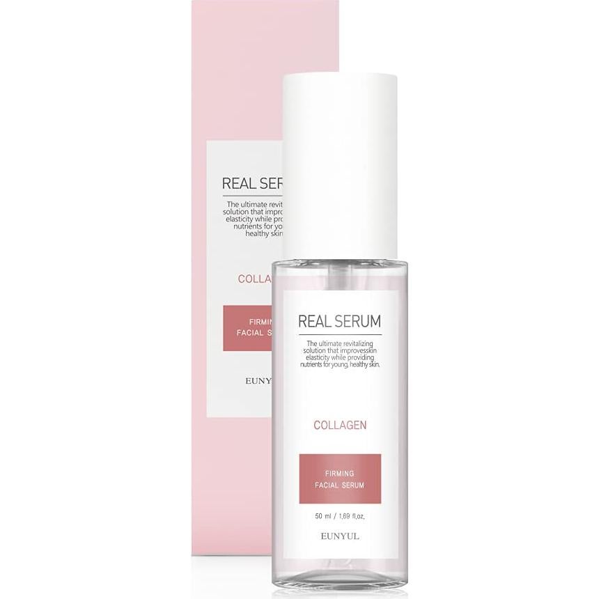 EUNYUL Moisture Glow Multi Balm Stick 0.35 Oz. Facial Balm & Real Collagen Serum 1.69 fl. Oz. Korean Skincare