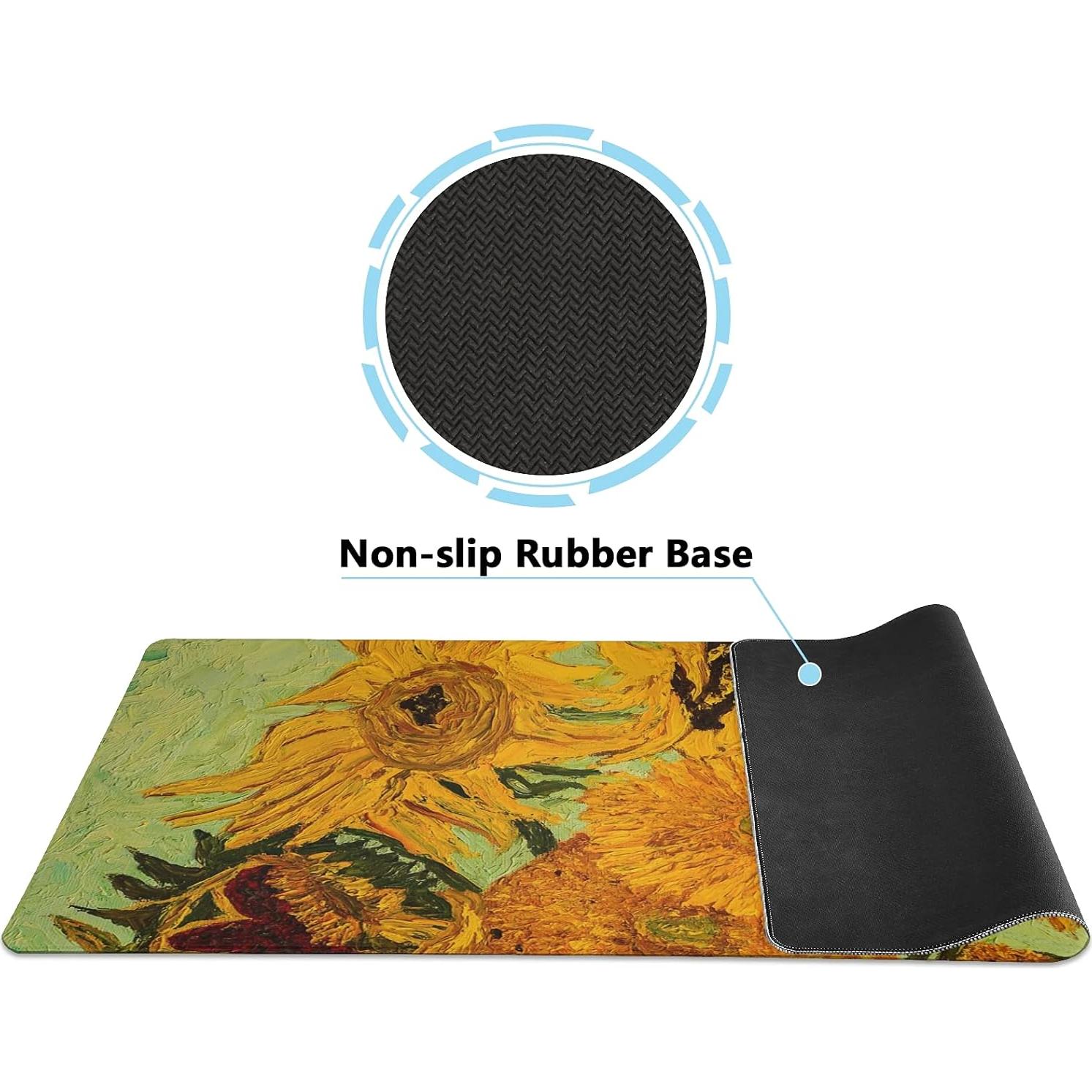 Alfombrilla de Ratón ALAZA 80 x 30 cm Girasol Van Gogh