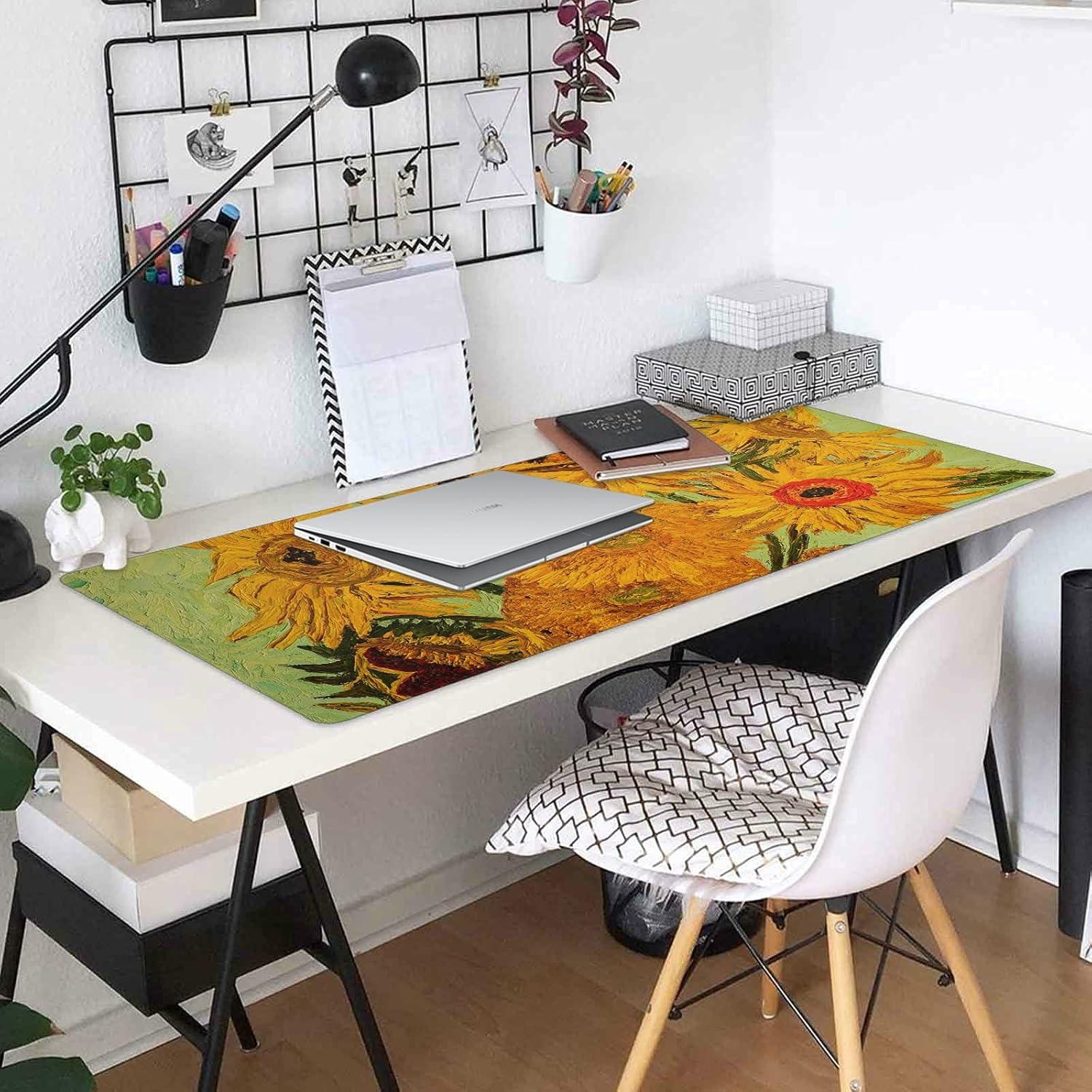 Alfombrilla de Ratón ALAZA 80 x 30 cm Girasol Van Gogh