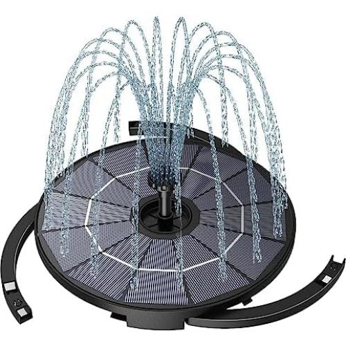 Fuente Solar AISITIN 2.8W para Baño de Aves con 6 Boquillas