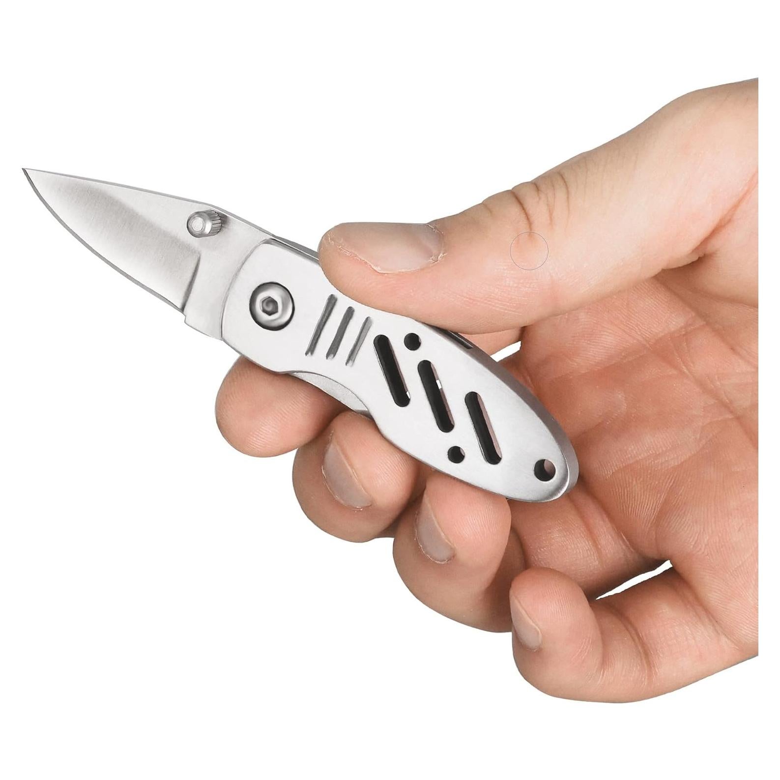 Cuchillo de Llavero BARRYSAIL Plegable 4.06 cm Acero Inoxidable