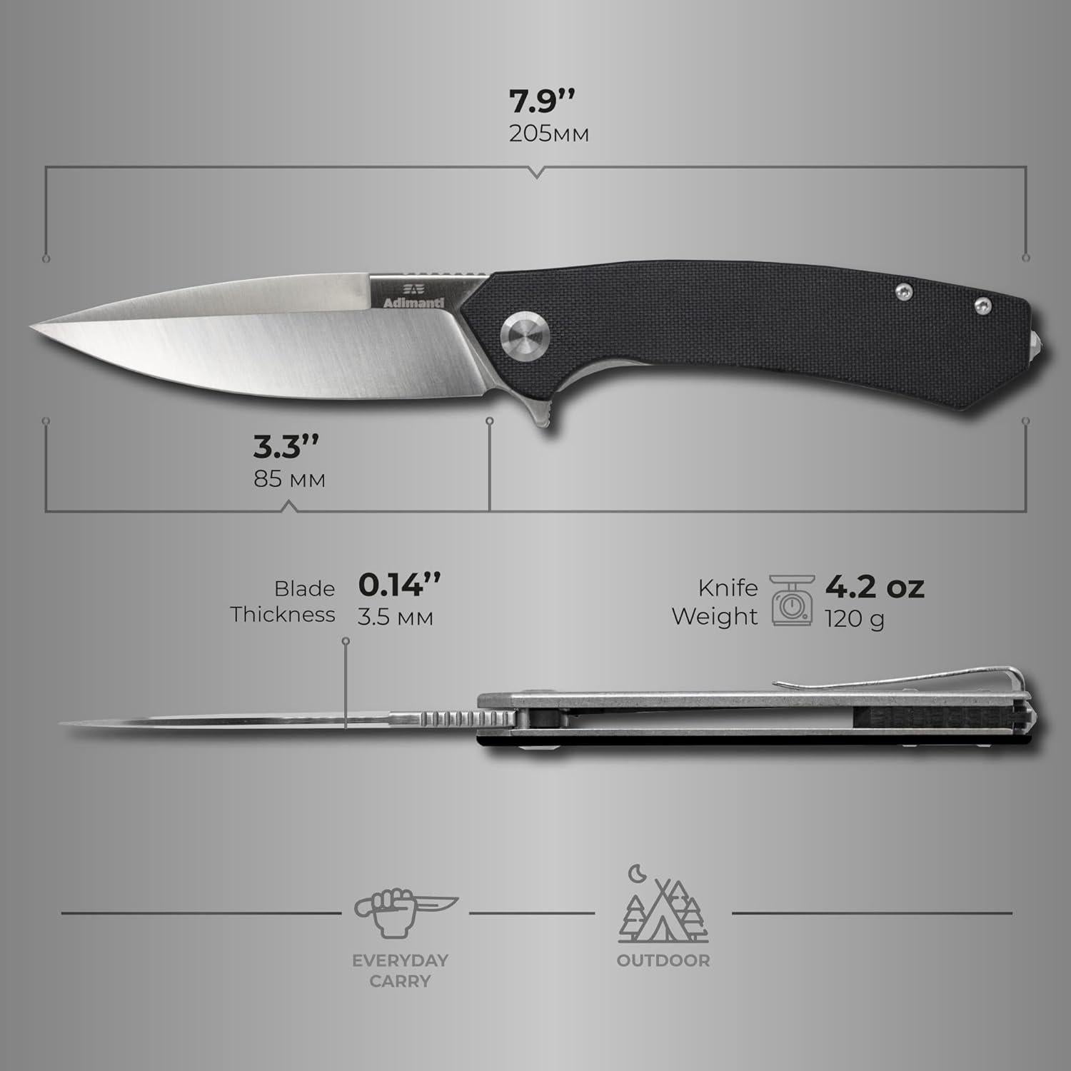 Cuchillo Plegable Firebird Adimanti Skimen G10 Acero D2 20.5cm