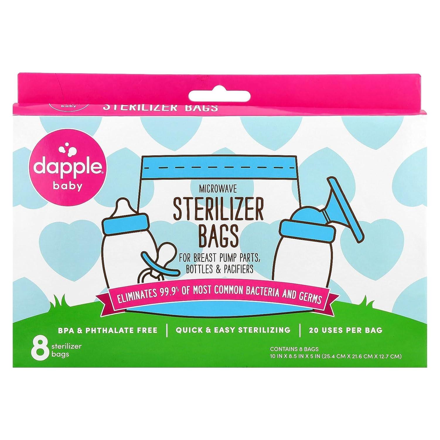 Bolsas Esterilizadoras Dapple Baby para Microondas, Reutilizables, 20 Usos