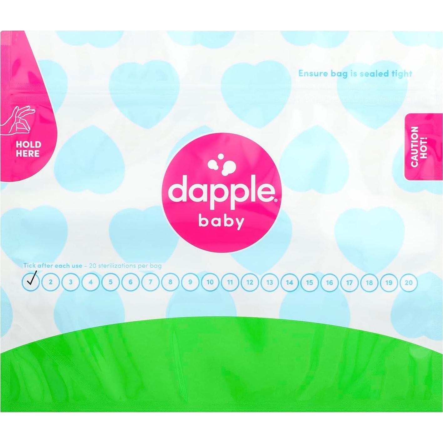 Bolsas Esterilizadoras Dapple Baby para Microondas, Reutilizables, 20 Usos