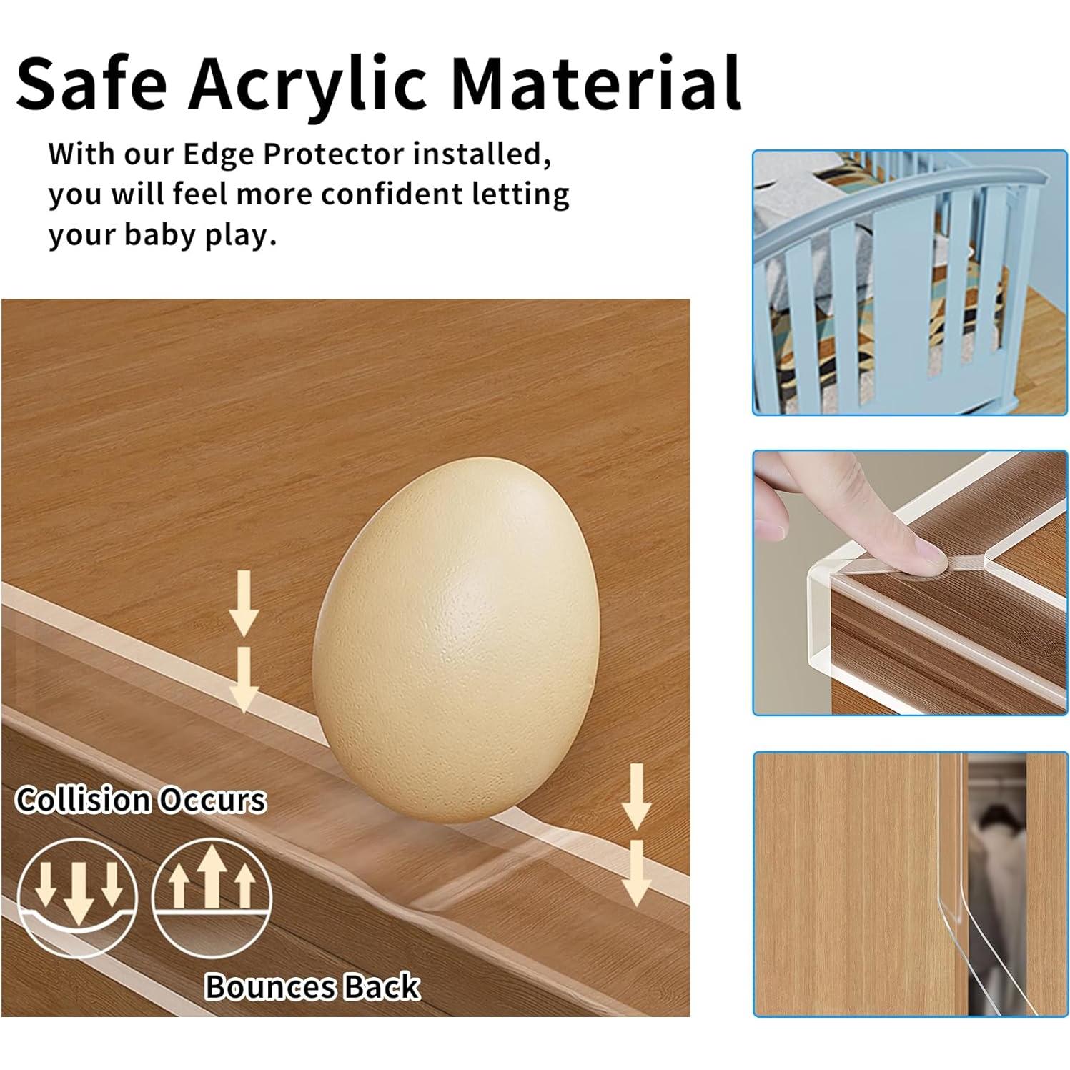 Protector de Esquinas KAIYUER 2.01m Transparente para Muebles