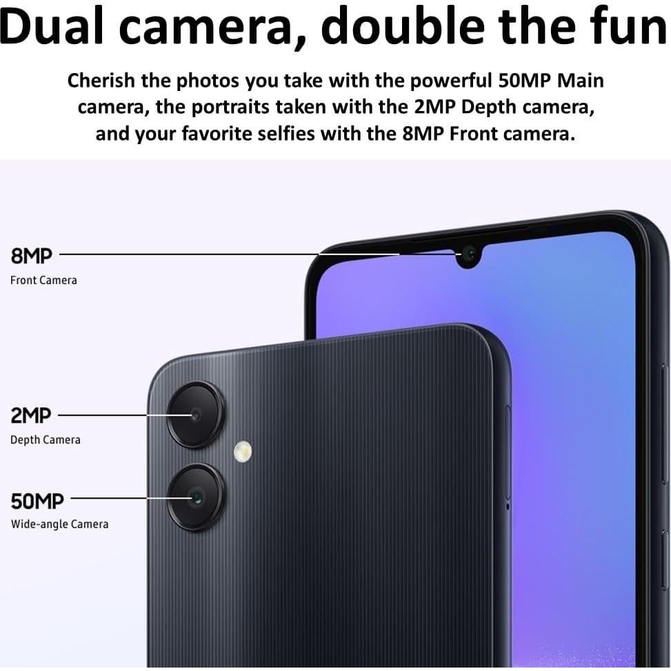 Samsung Galaxy A05 64GB Dual-SIM Android 13 - Negro