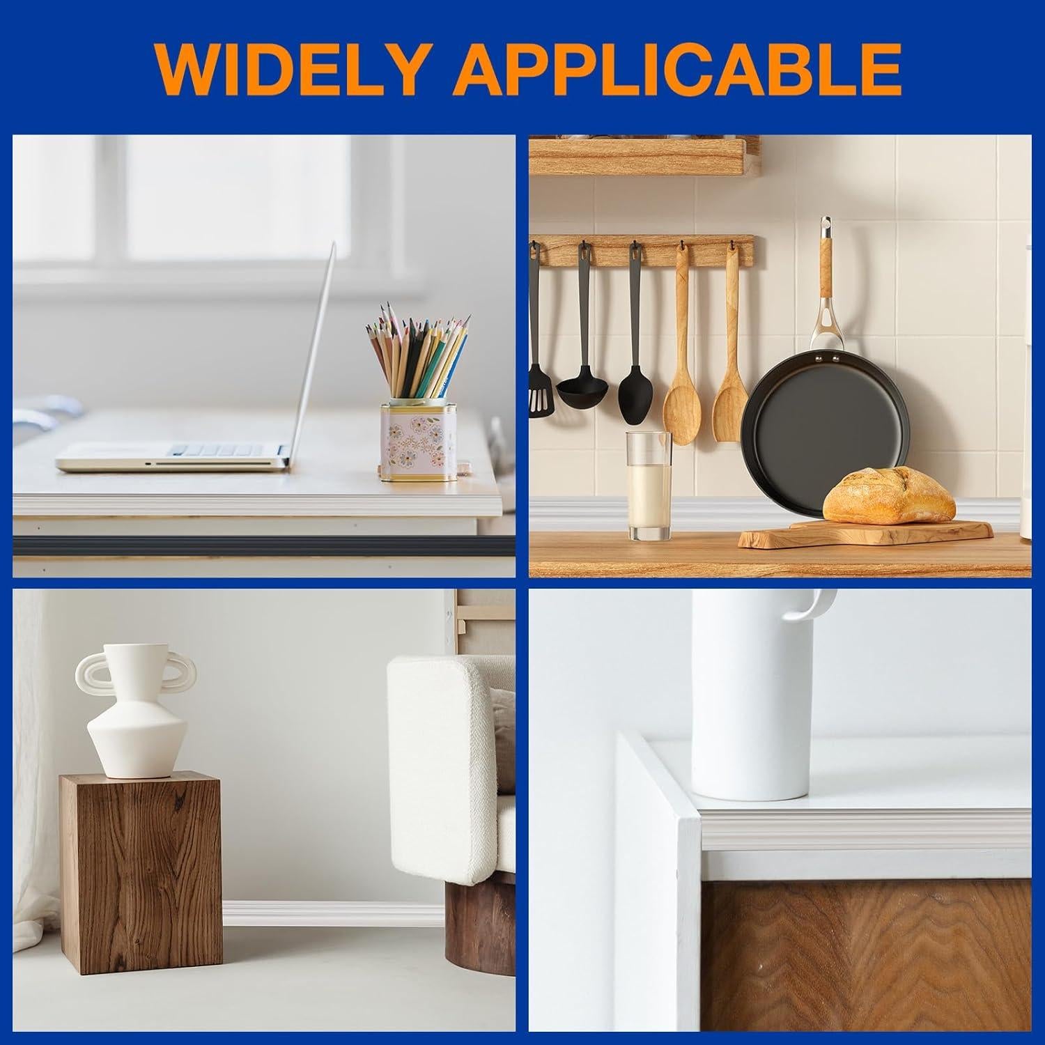 Protector de Esquinas Autoadhesivo COUKIU 2.03cm x 6.1m Negro