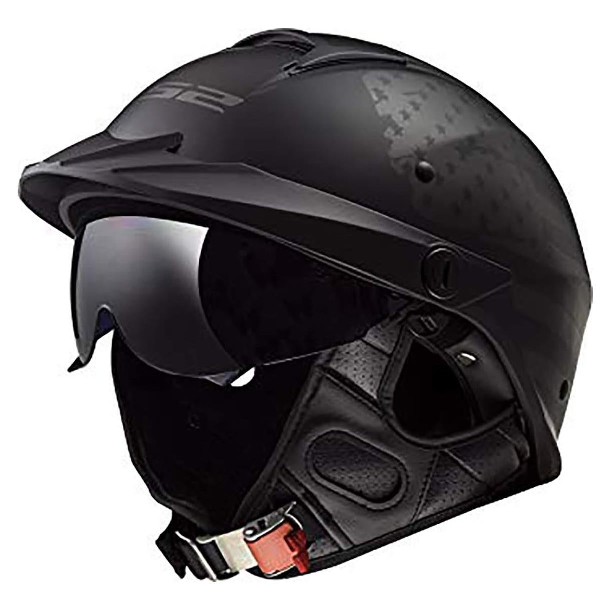 Casco LS2 Rebellion Half X-Large Negro 1.81 kg