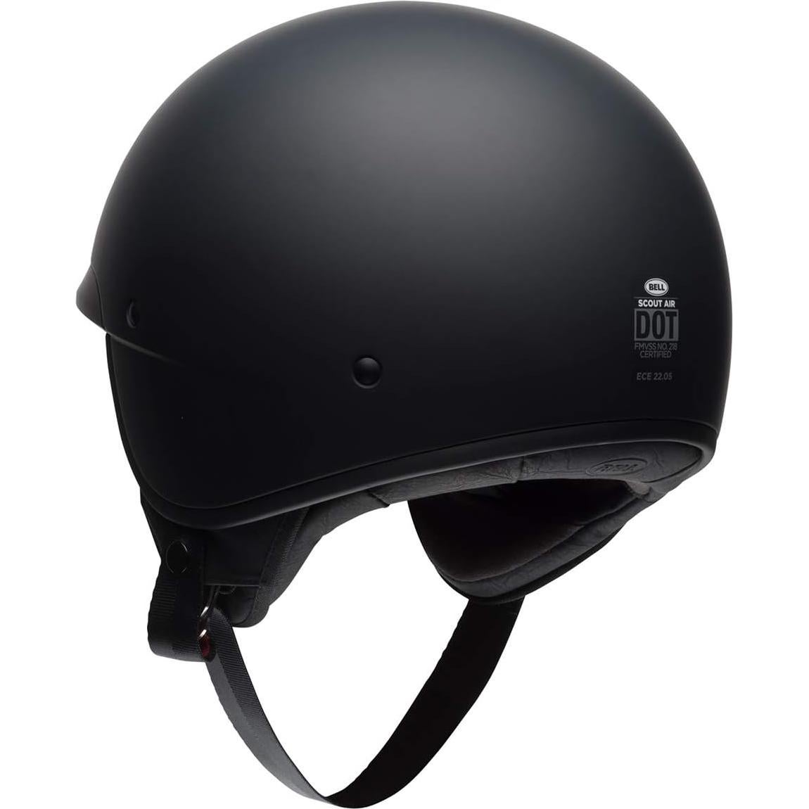 Casco Bell Scout Air Mediano Negro Mate Ligero 900g
