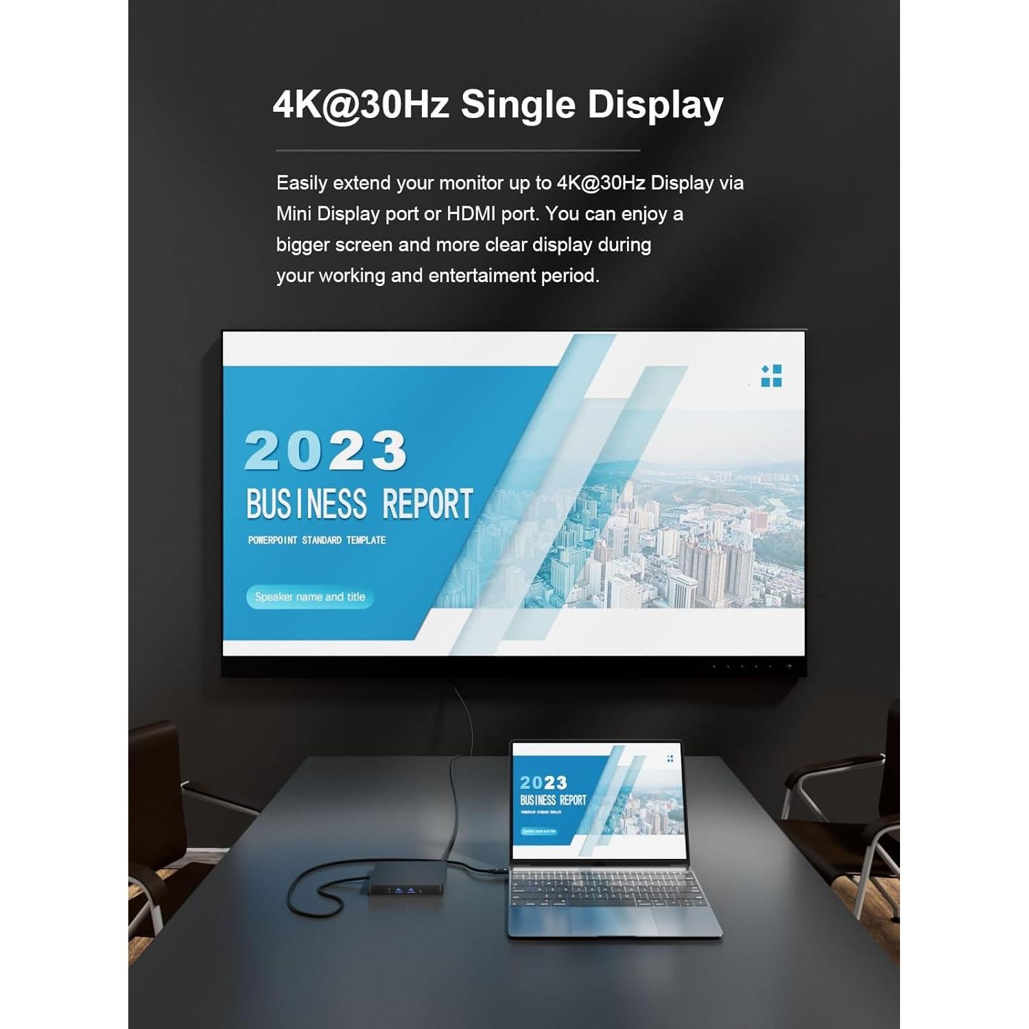 Estación de Acoplamiento WD15 USB-C 11 en 1 para Dell